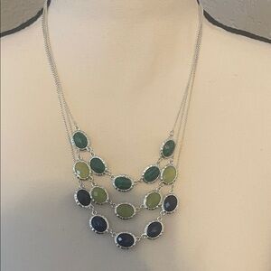 Elegant Multi-Color Layered Necklace